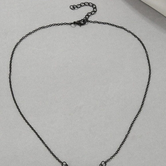 Black Bat Charm Chain Necklace - Picture 3 of 7